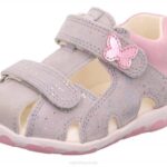 Superfit Light Grey/Pink Babies FANNI - Sandal with Velcro Fastener Z6Z8229