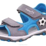 Superfit Light Grey/Turquoise Toddlers MIKE 3.0 - Sandal with Velcro Fastener Z6Z8636