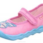 Superfit Pink/Multi Coloure Babies BUBBLE - Slipper with Velcro Fastener Z6Z8122