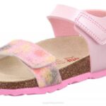 Superfit Pink/Multi Coloure Toddlers FUSSBETTPANTOFFEL - Sandal with Velcro Fastener Z6Z8570