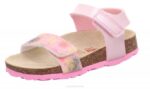 Superfit Pink/Multi Coloure Toddlers FUSSBETTPANTOFFEL - Sandal with Velcro Fastener Z6Z8570