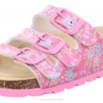 Superfit Pink/Multi Coloure Toddlers FUSSBETTPANTOFFEL - Slipper with Buckle Z6Z8598