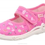 Superfit Pink/Multicoloured Babies BELINDA - Slipper with Velcro Fastener Z6Z880