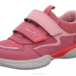 Superfit Pink/Red Toddlers STORM - Sneakers low with Velcro Fastener Z6Z8806