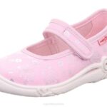 Superfit Pink/Silver Babies BELINDA - Slipper with Velcro Fastener Z6Z837