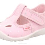 Superfit Pink/Silver Babies SPOTTY - Slipper with Velcro Fastener Z6Z858