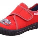 Superfit Red/Grey Babies BILL - Slipper with Velcro Fastener Z6Z842