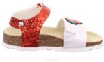 Superfit Red/White Toddlers FUSSBETTPANTOFFEL - Sandal with Velcro Fastener Z6Z8571 - Image 2