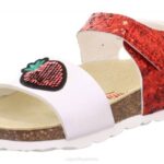 Superfit Red/White Toddlers FUSSBETTPANTOFFEL - Sandal with Velcro Fastener Z6Z8571