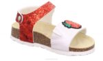 Superfit Red/White Toddlers FUSSBETTPANTOFFEL - Sandal with Velcro Fastener Z6Z8571 - Image 4