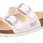 Superfit White Toddlers FUSSBETTPANTOFFEL - Slipper with Buckle Z6Z8558