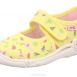 Superfit Yellow/Multicoloured Babies BELINDA - Slipper with Velcro Fastener Z6Z892